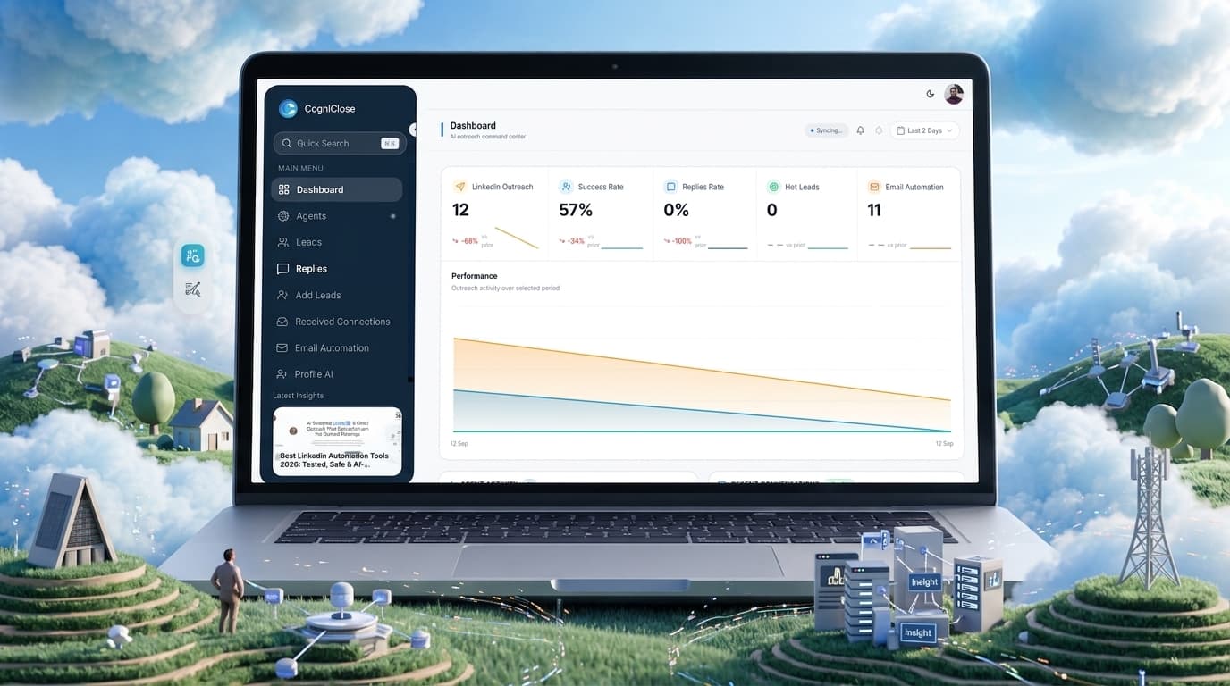 CogniClose AI-powered LinkedIn and email outbound sales platform
