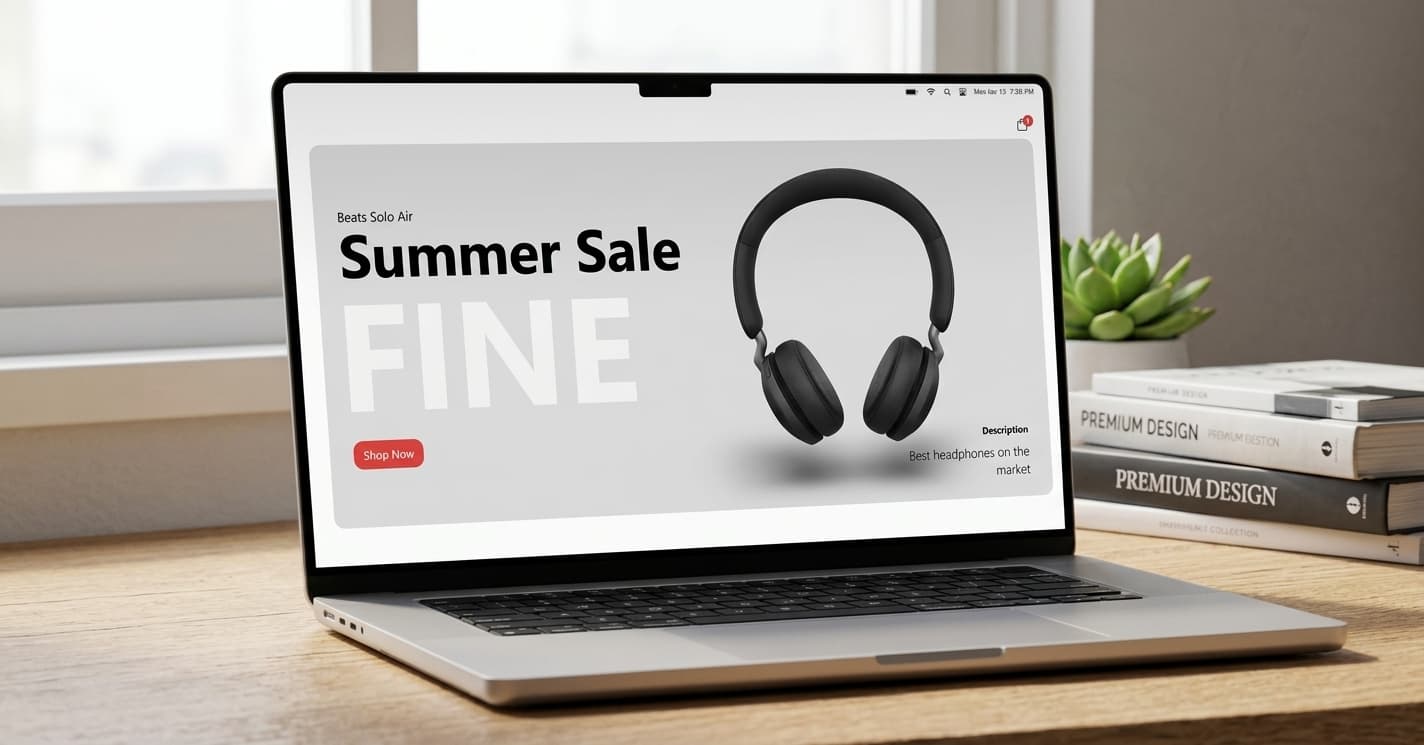 AudioX eCommerce website for audio accessories